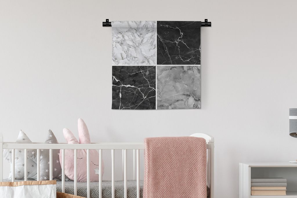 MuchoWow Wandteppich Wandbehang Marmor - Struktur - Abstrakt 60x60 cm Tapisserie Dekoration Wandtuch - Dekorationen - Wand Decke