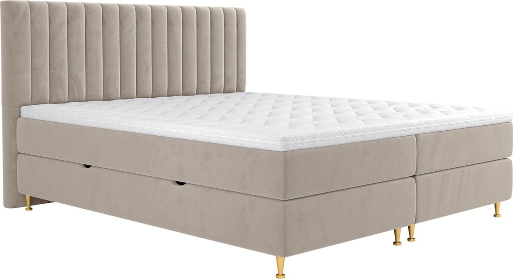 MIRJAN24 Boxspringbett Elegance, Stilvoll Doppelbett mit Produktbild 