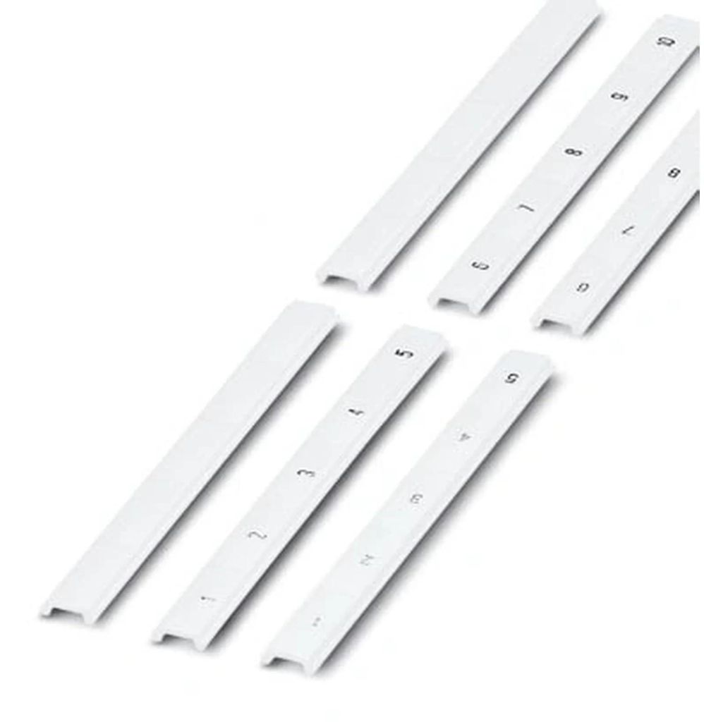 Phoenix Contact Zackband, 10-teilig, längs bedruckt mit den fortlaufenden Zahlen: 41 ... 50, weiß, 10 Stk.