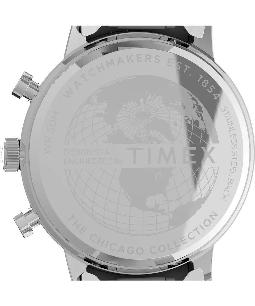 Timex Chicago TW2V01600 Argento: Cronografo Uomo Elegante Acciaio - 6