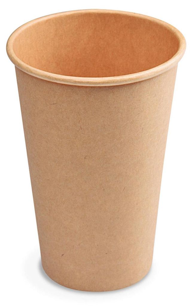 50x Heiß- und Kaltgetränkebecher Pappbecher braun 250ml Produktbild 