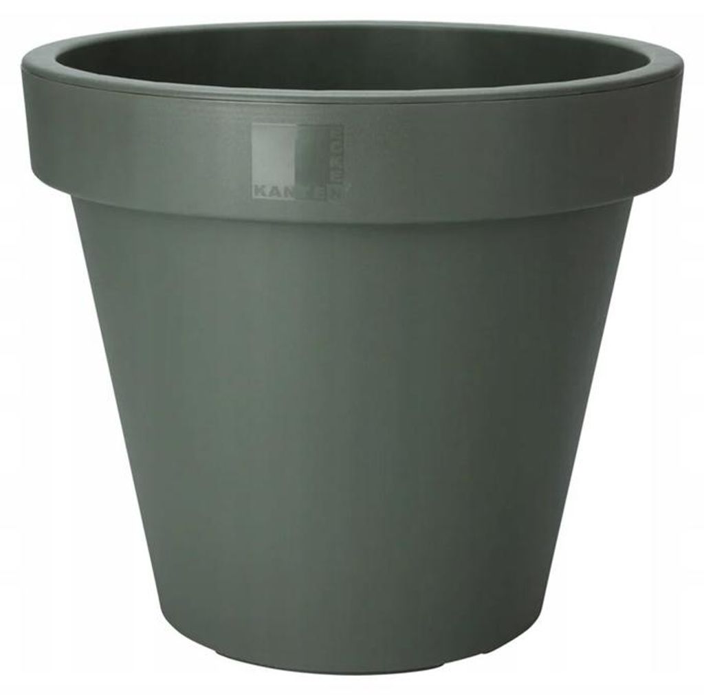 Runder Kunststoff-Blumentopf 80 cm, grün, wetterfest für Produktbild 