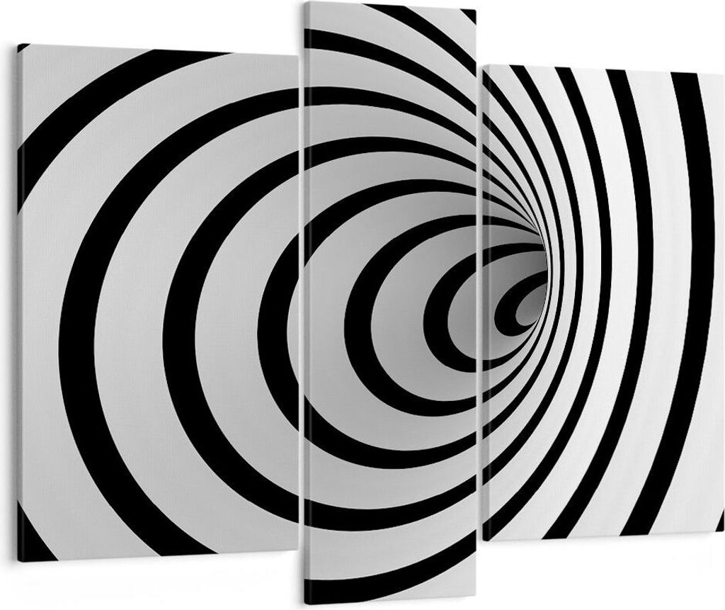 Bild auf Leinwand - Leinwandbild - Spirale abstrakt komposition - 95x80cm - Wand Bild - Wanddeko - Leinwanddruck - Bilder - Kunstdruck - Wanddekora...