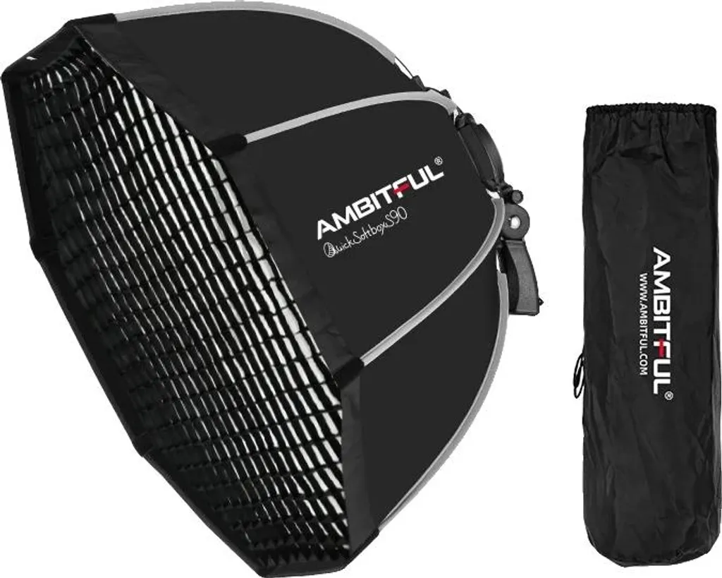 Boîte à lumière octogonale 90cm diffuseur avec grille pour flash cobra