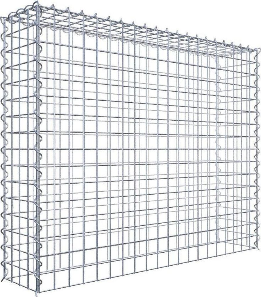 Anbaugabione Typ 3 100 cm x 80 cm x 20 cm (L x H x T), Maschenweite 5 cm x 5 cm, Spirale