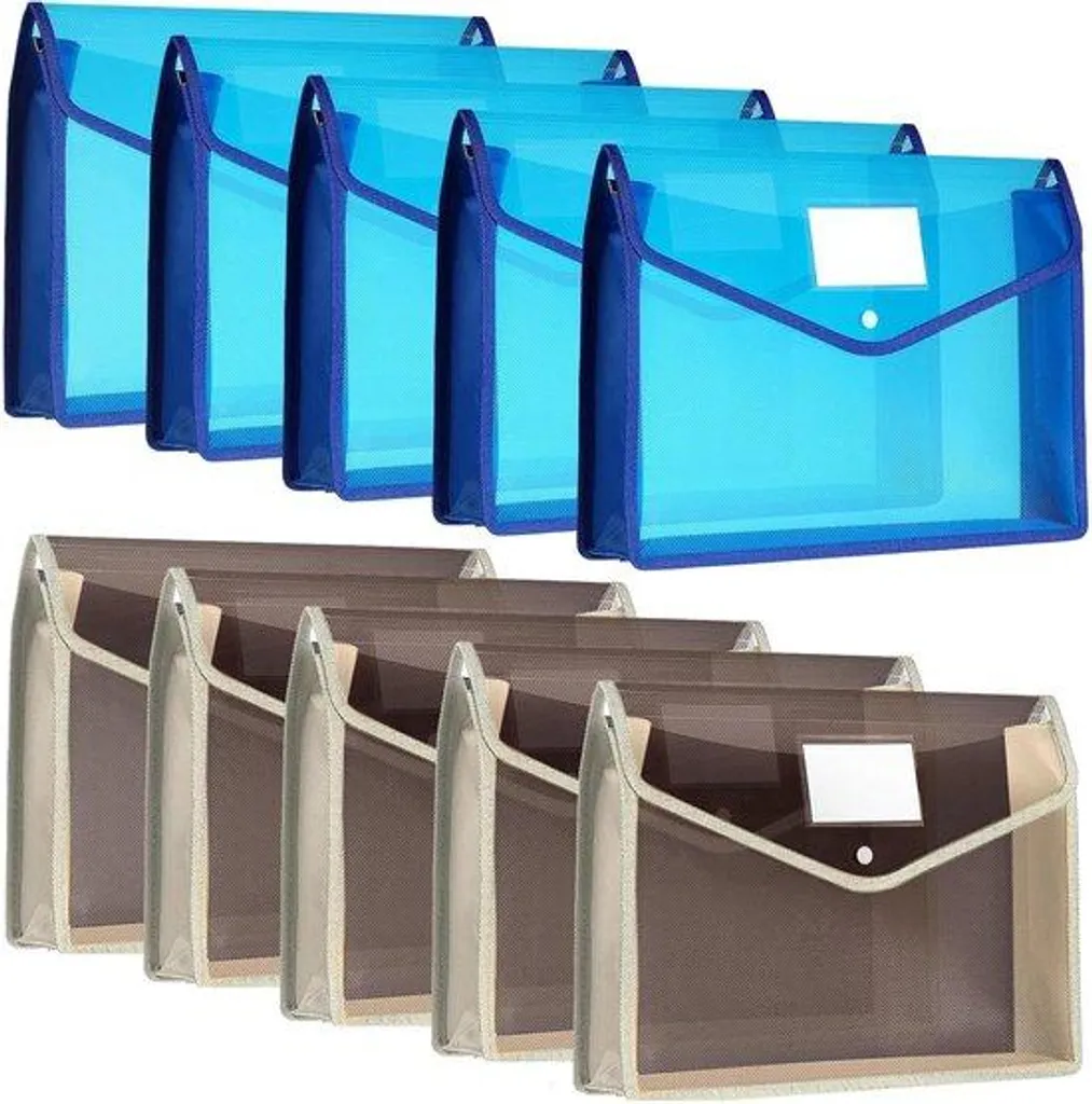 Classeurs A4 pour Organisation Scolaire et Bureau Lot de 8 Coloris