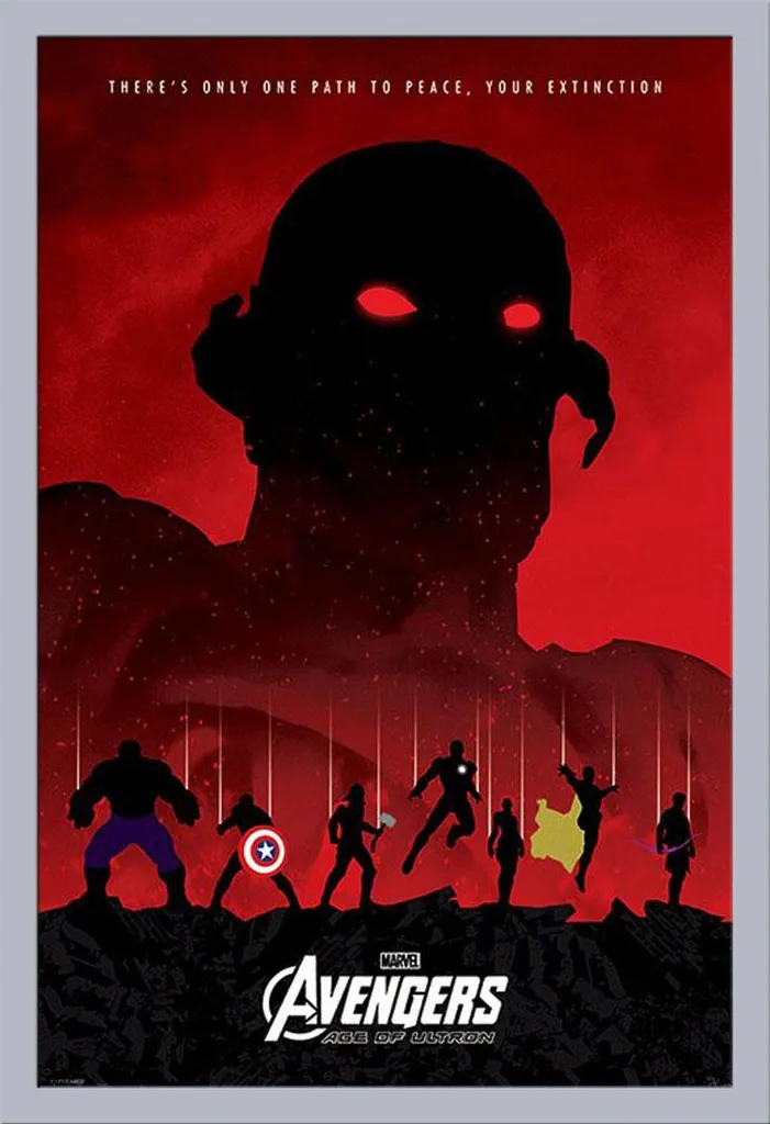 Quadro Avengers Age of Ultron Extinction Cornice Shinsuke Argento
