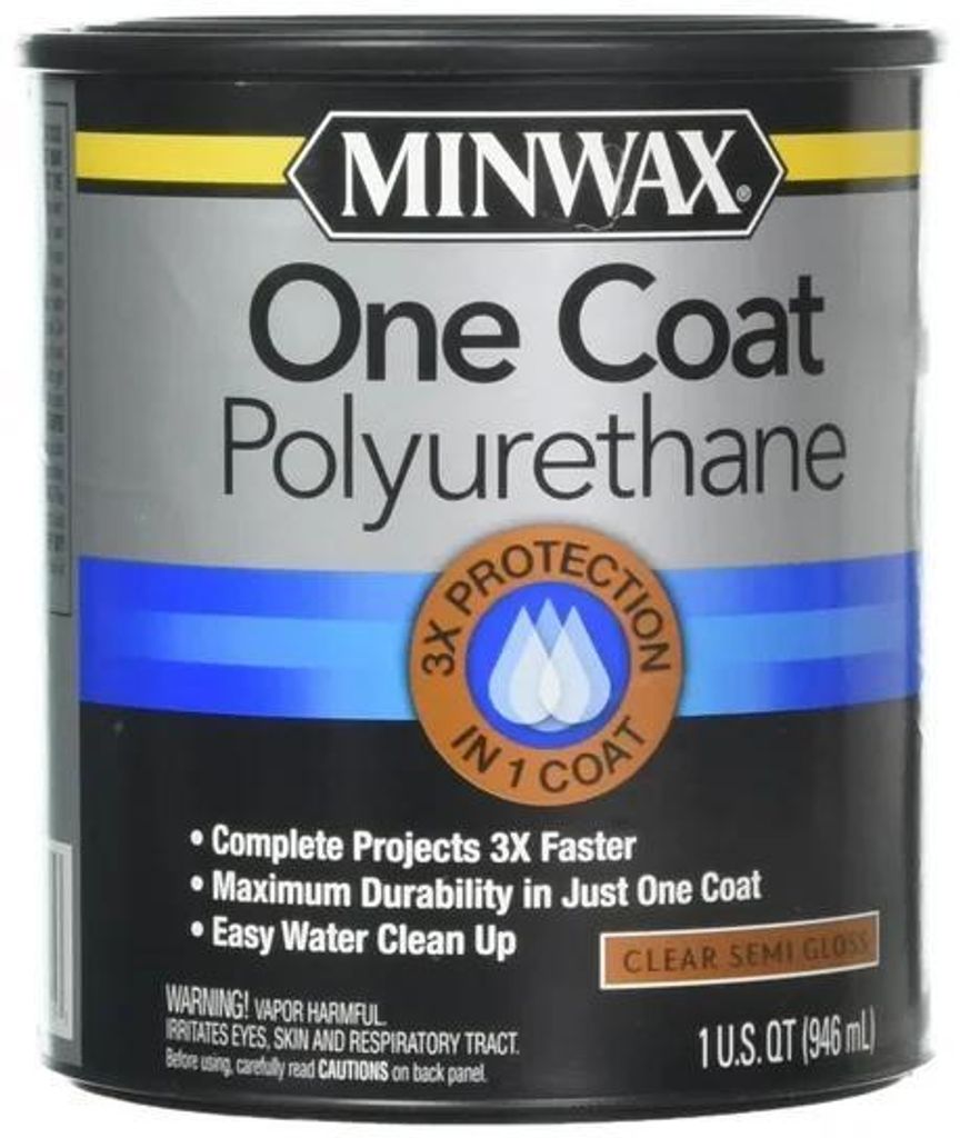 Minwax One Coat Holzlack 946ml SEMIGLOSS