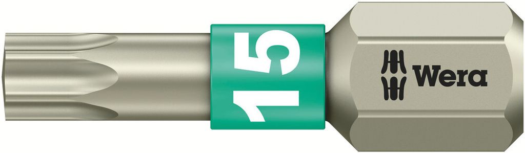 Wera 3867/1 TS TORX 1/4 BitBit, Länge 25 mm, TX 15