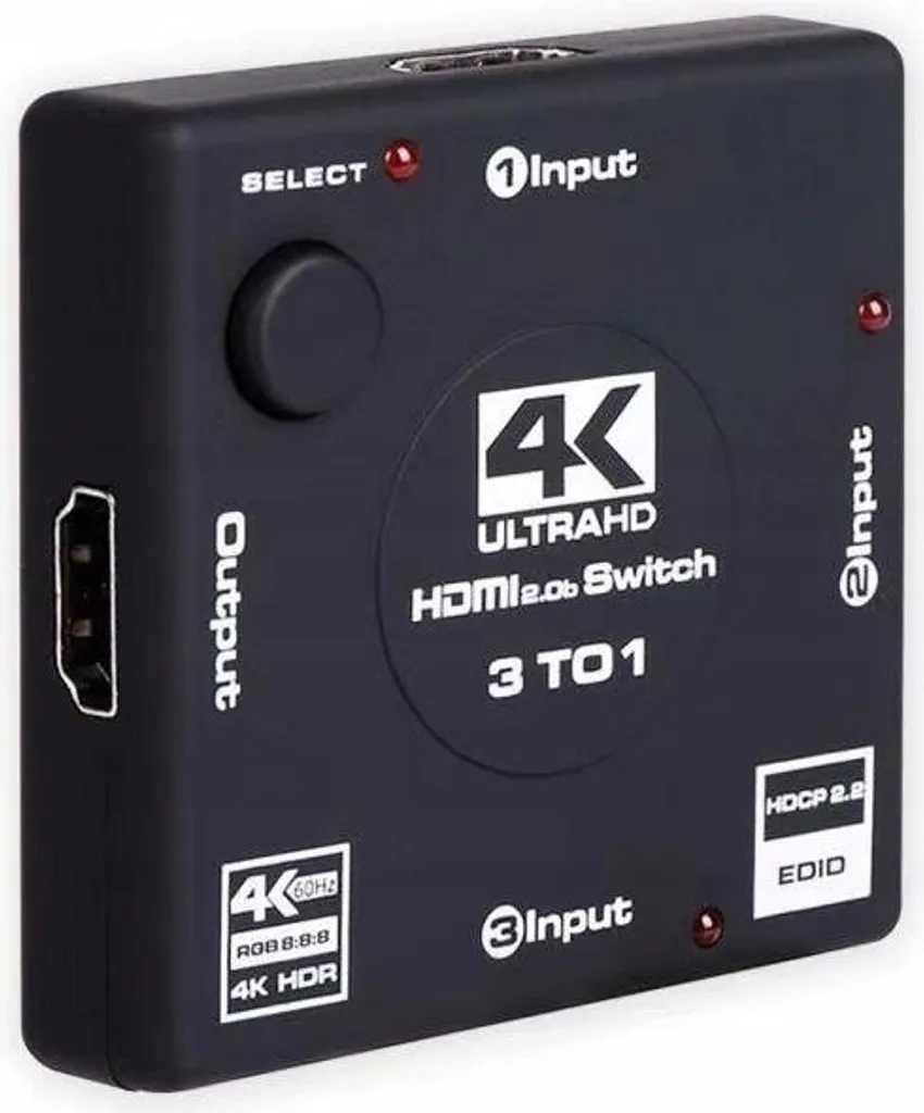 HDMI Switcher 4K 60Hz: Eleganza e Ordine per il tuo Home Cinema
