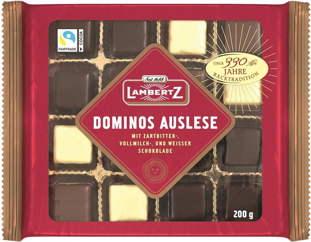 Dominos Auslese s hořkou mléčnou a bílou čokoládou 200g Obrázek produktu 