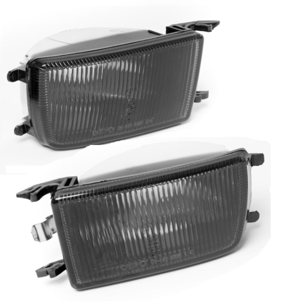 Depo Frontblinker Set Klarglas Schwarz - Für BMW E46 Limo & Touring