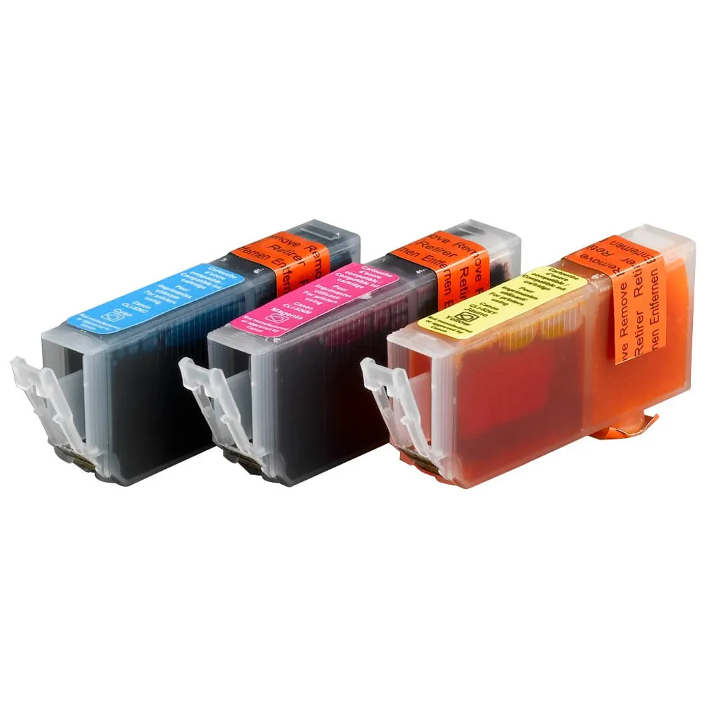 Edding EDD-301 Solution Impression Couleur pour Canon CLI-526 3 Pack