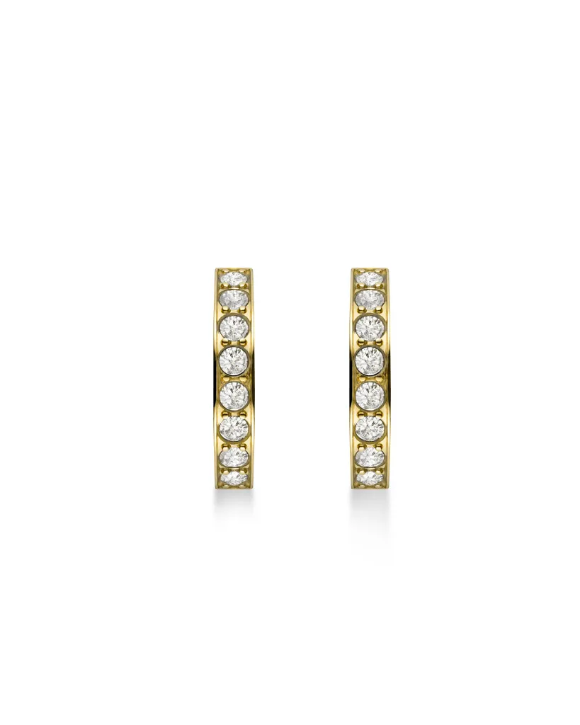 Boucles d'oreilles plaquées or fin Cercles Essentials JECHG-J571