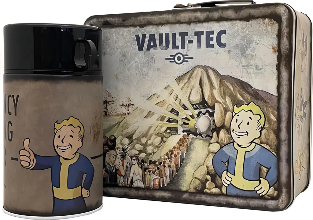 Fallout - Weathered Vault-Tec - Contenitore per il pranzo e bottiglia