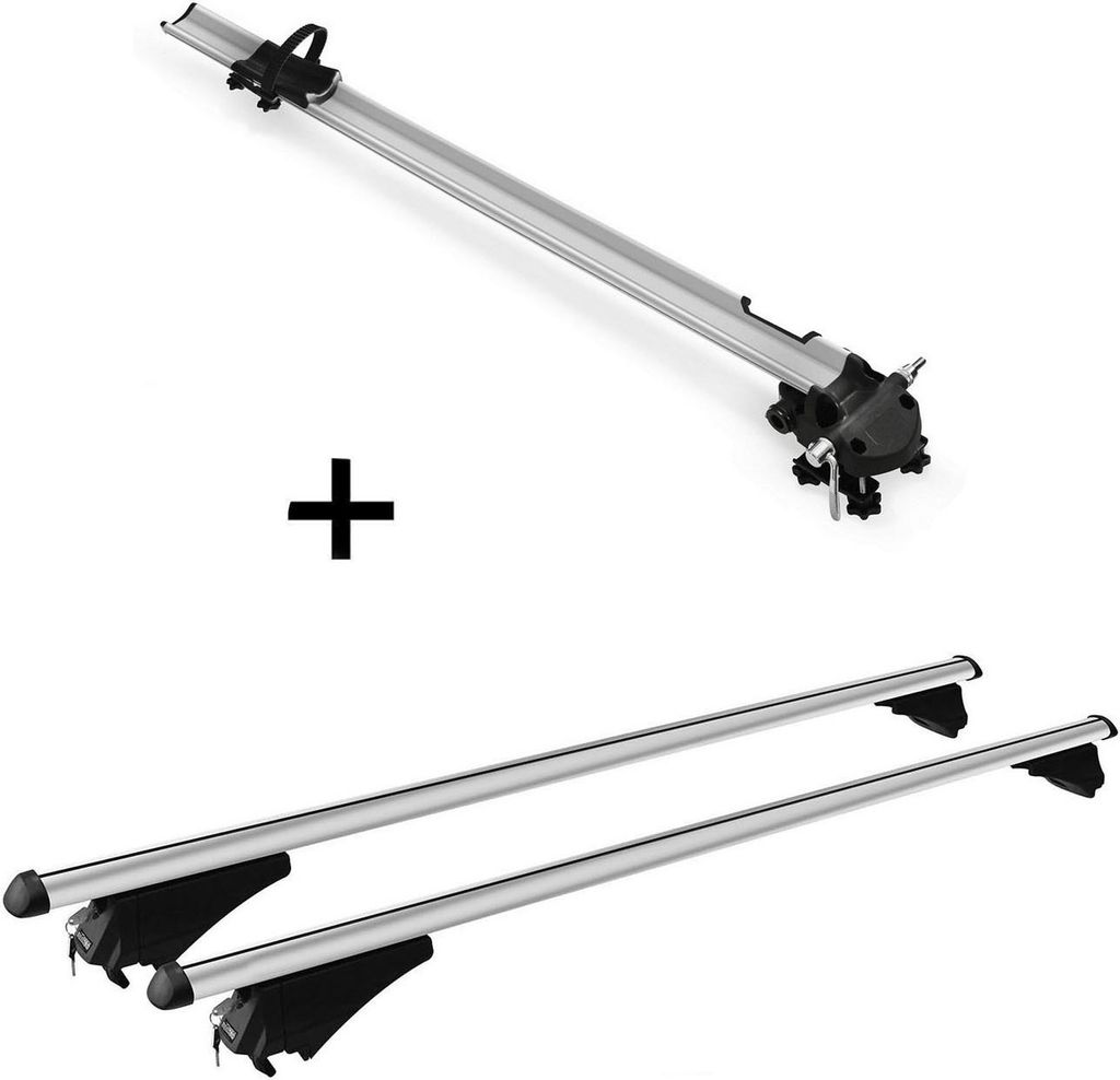 Fahrradträger Bike Pro + Relingträger Tiger XL kompatibel mit für Opel Astra Sporttourer 10-16