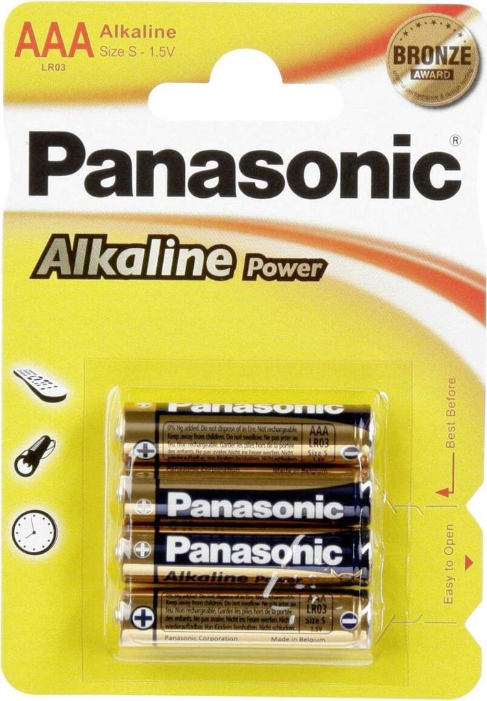 Panasonic Alkaline Power LR03APB/4BP - Batterie 4 x AAA
