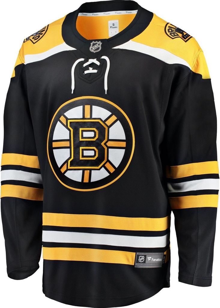 Boston Bruins NHL Eishockey Fanatics Breakaway Trikot Home Schwarz-L