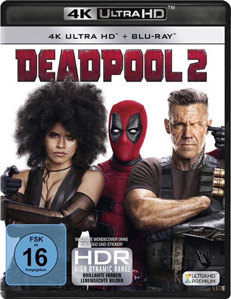 Deadpool #2 (UHD+BR) 4K Ultra HD Min: 123DD5.1WS  2Disc Produktbild 