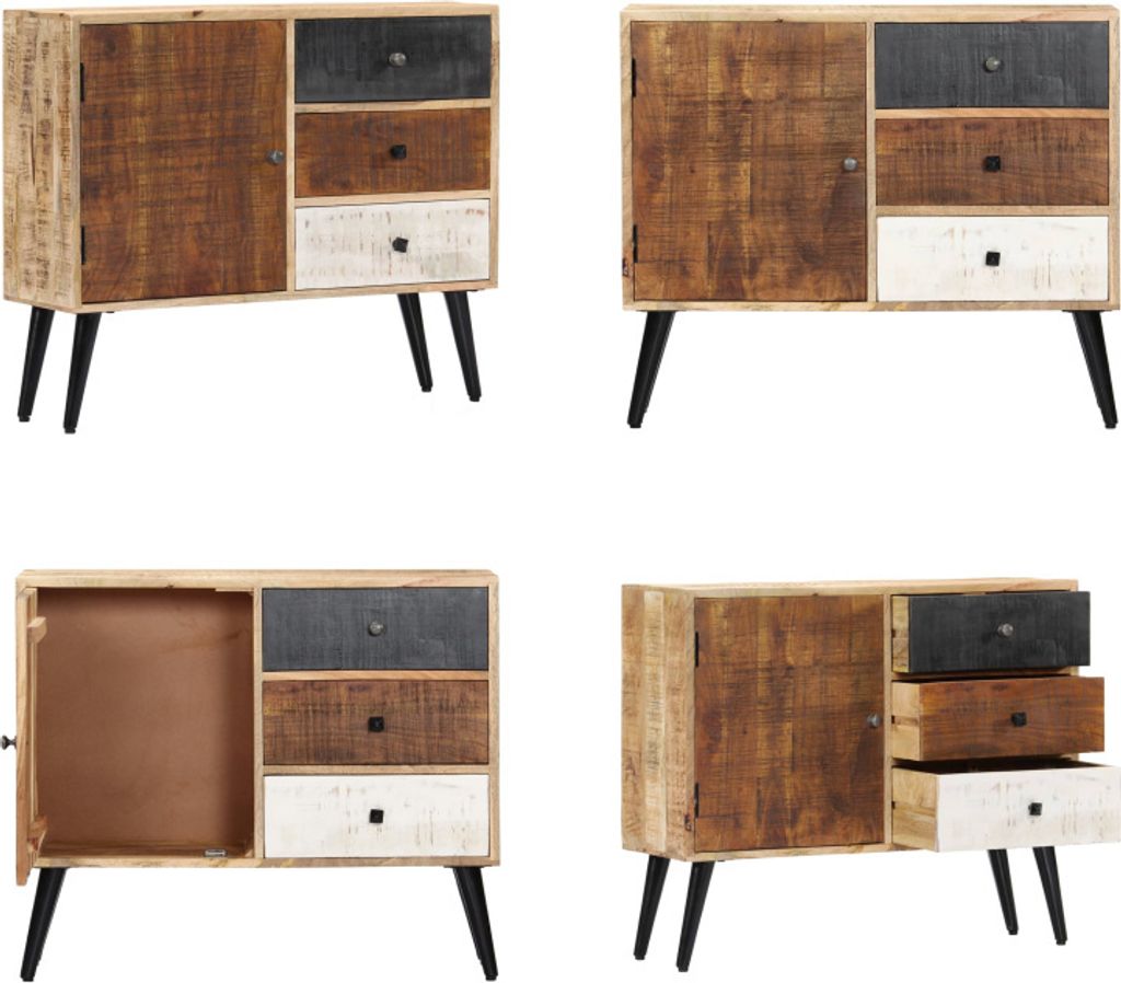 vidaXL Sideboard 88×30×73 cm Mango Massivholz - Sideboard - Sideboards - Highboard - Highboards