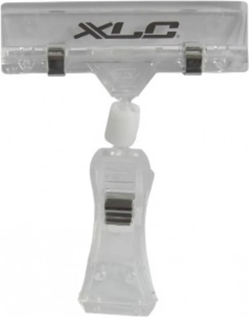 Affichage prix pour rayonnage : Porte-étiquette XLC double pince x10
