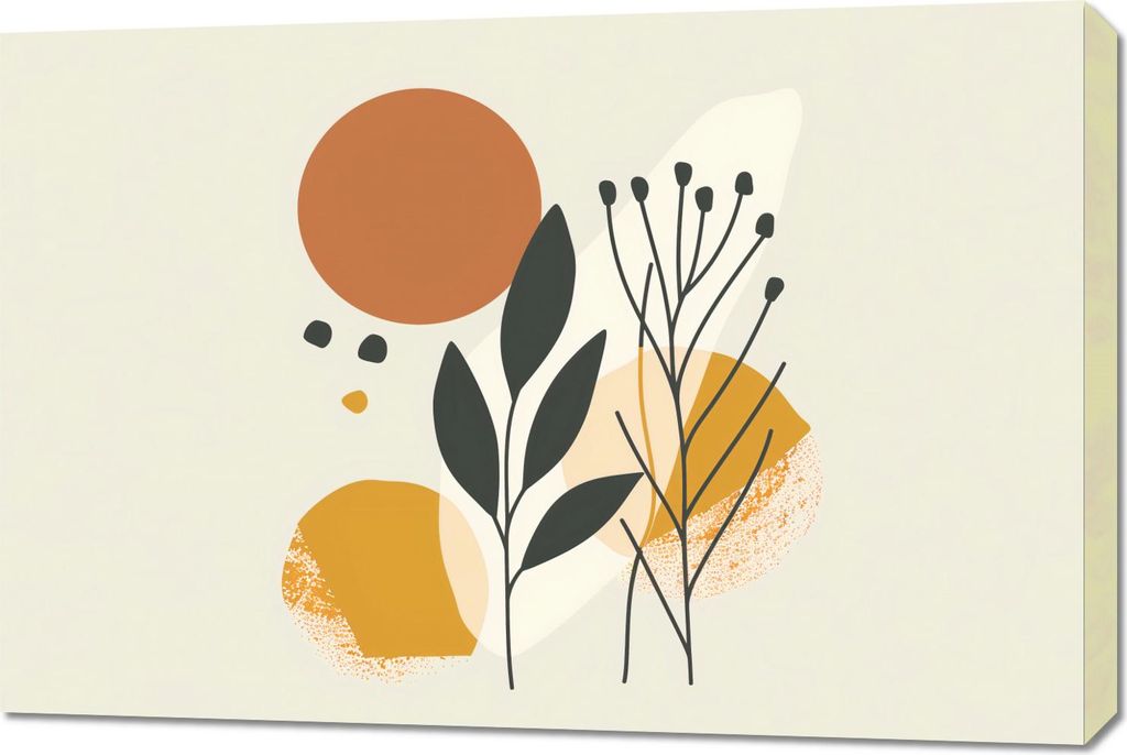 Bild 90x60cm Botanischer Druck