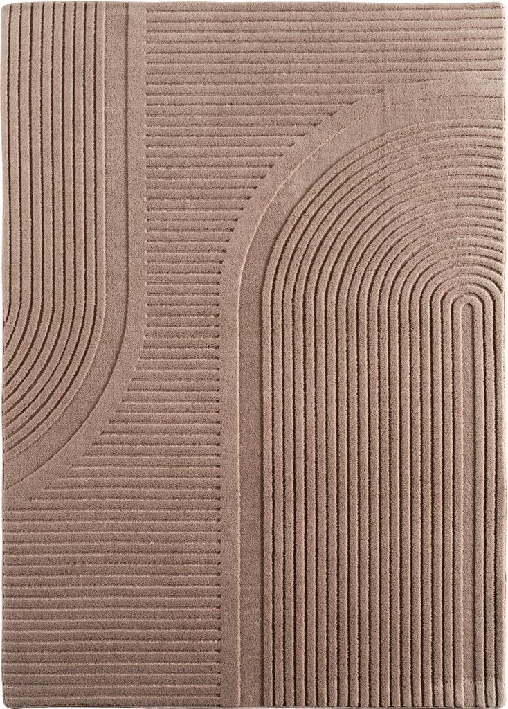 Villa Möbel Pomivo Kurzflor Boho Teppich Weich Anti-Rutsch Rückseite Waschbar, Farbe:Beige, Grösse:80x150 cm