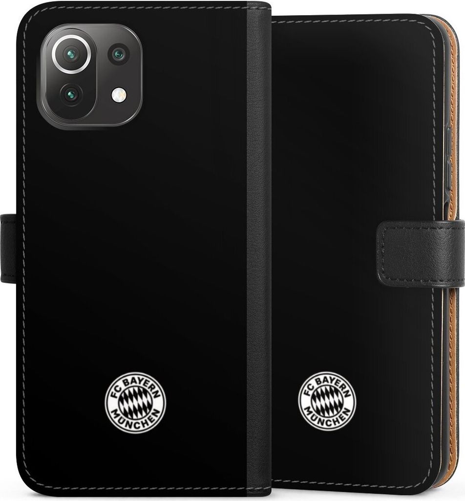 DeinDesign Klapphülle für Xiaomi Mi 11 Lite 5G Handytasche Lederhülle Tasche FC Bayern München FCB Offizielles Lizenzprodukt