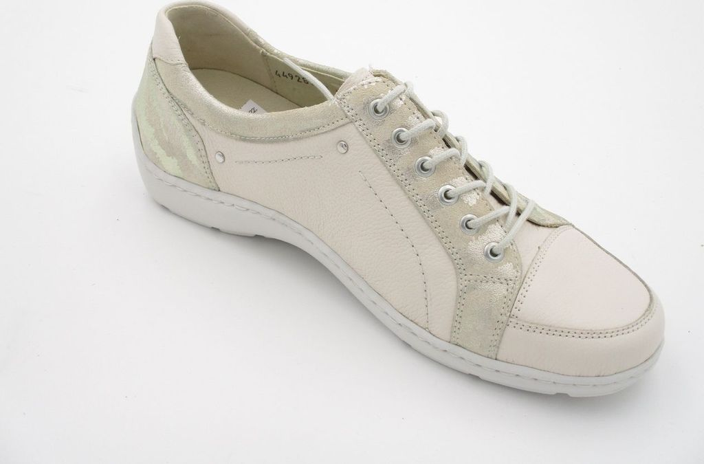WALDLÄUFER Damen Schnürschuhe elegant beige Gr. 6