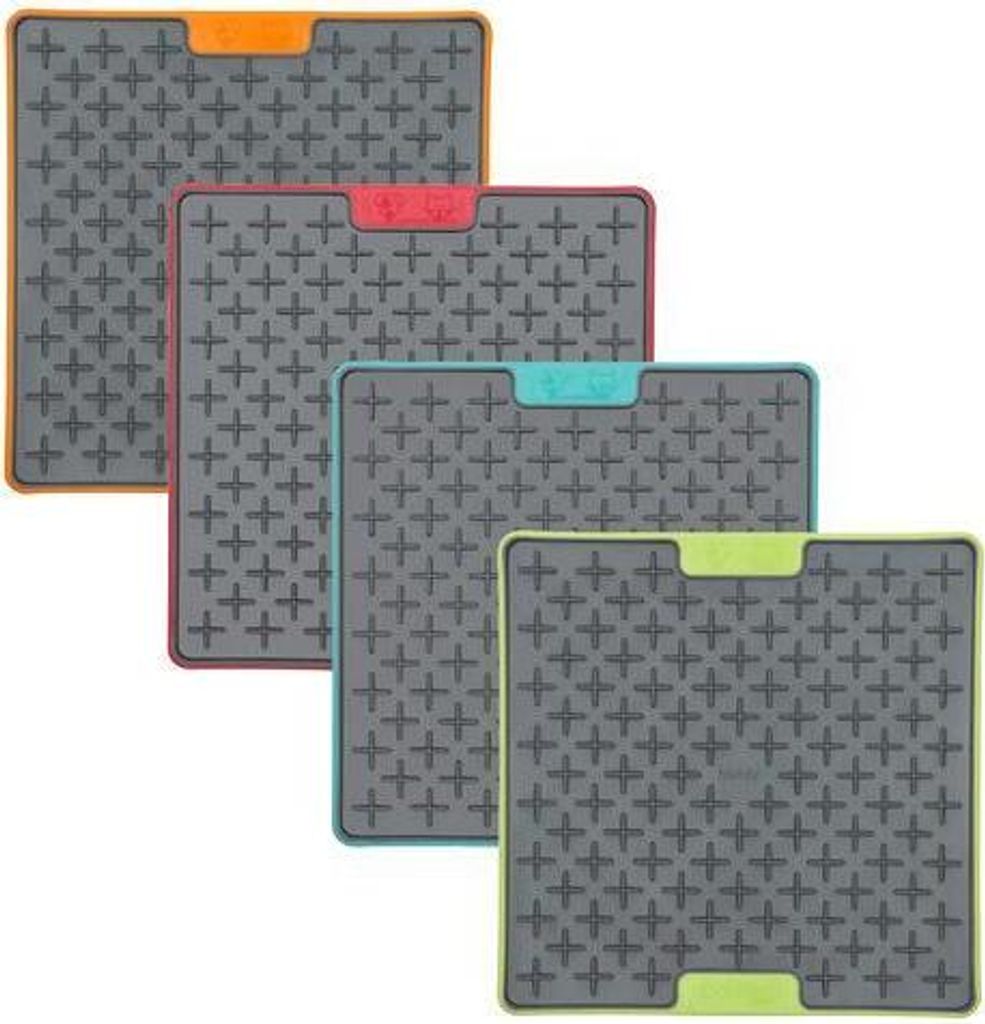 LickiMat Buddy Tuff Leckmatte für Hunde - 20 x 20 cm, Farbe:lila, Größe:small - 20 x 20cm