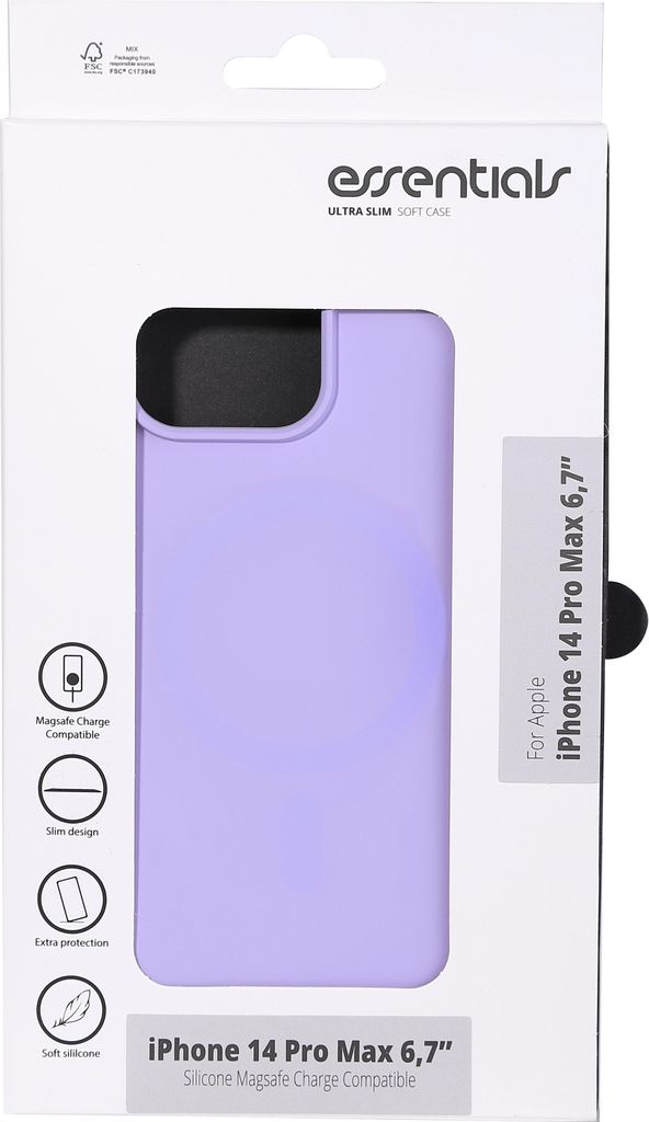 Essentials 1110884, Cover, Apple, apple iphone 14 pro max, 17 cm (6.7"), Violett