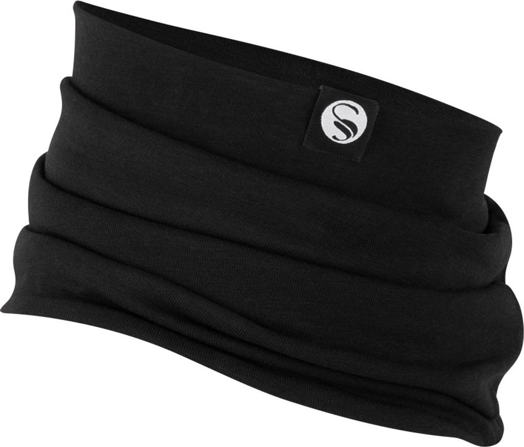 Stark Soul Multifunktionstuch aus Jersey Uni Schwarz