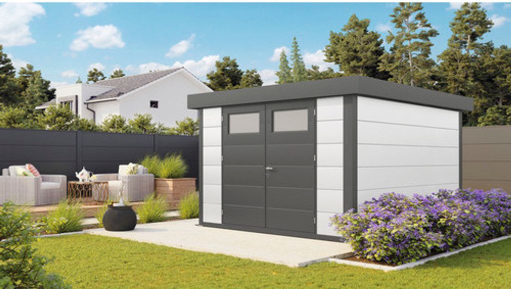 Gartenhaus Classico 3030 318 x 318 cm weiß Produktbild 
