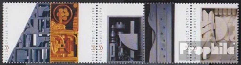 Briefmarken USA 2000 Mi 3275-3279 Fünferstreifen (kompl.Ausg.) postfrisch Louise Nevelson