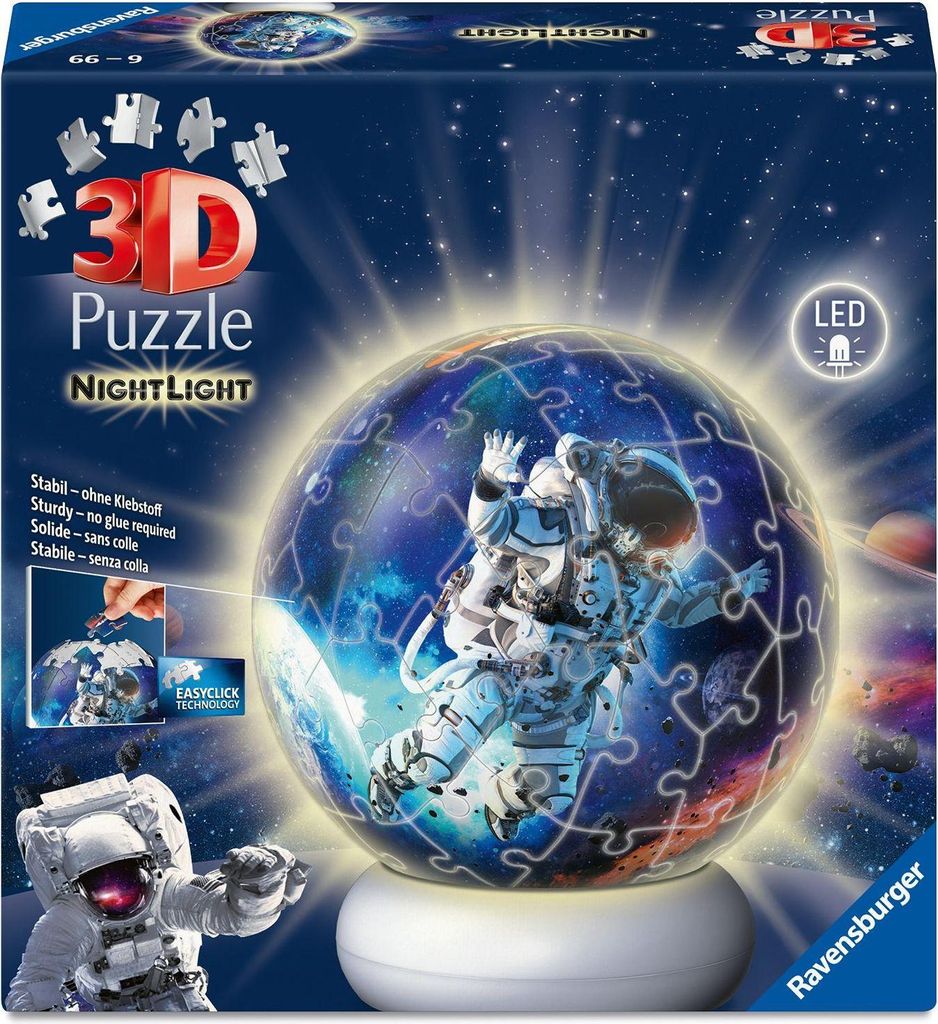 Puzzle-Ball Nachtlicht Astronauten Ravensburger 12008058
