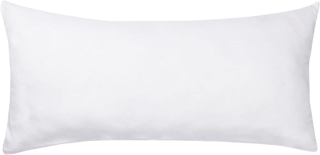 Jersey Kissenbezug 40x80 cm 100% Baumwolle Weiss