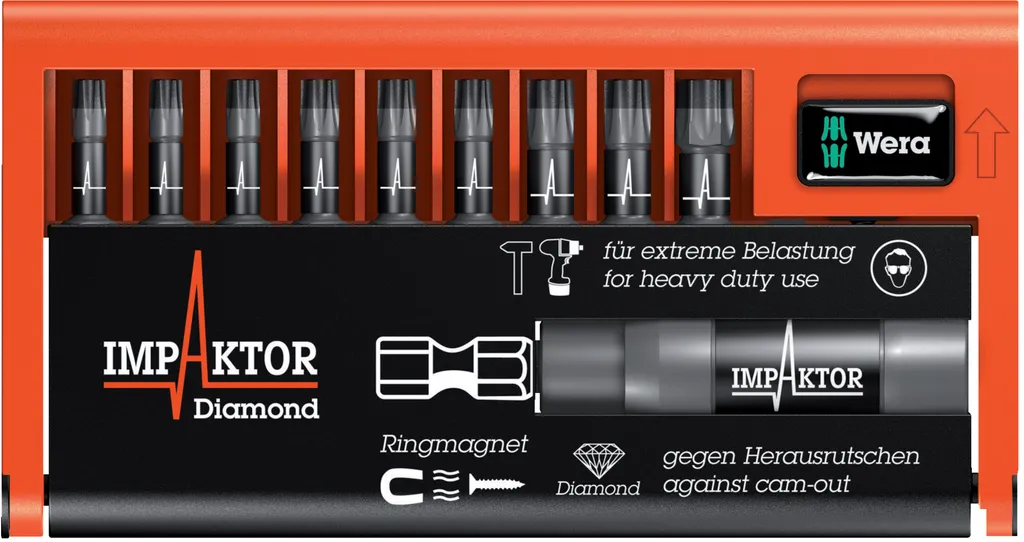 OFFERTA Wera Bit-Check 10 TX Impaktor 1 - Set 10 Pezzi Torx