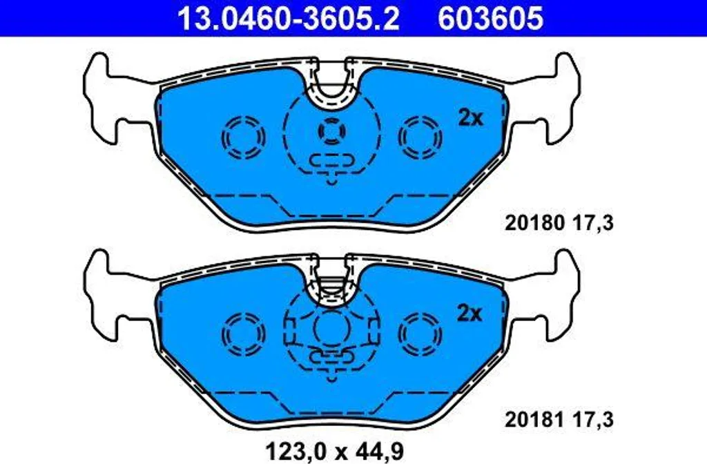 Plaquettes de Frein pour Entretien BMW Série 3 et Z4 Roadster ATE