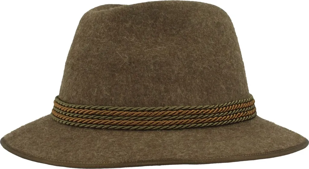 Hut-Breiter Cappello Viaggiatore 5 Pieghe - Feltro Lana Tradizionale