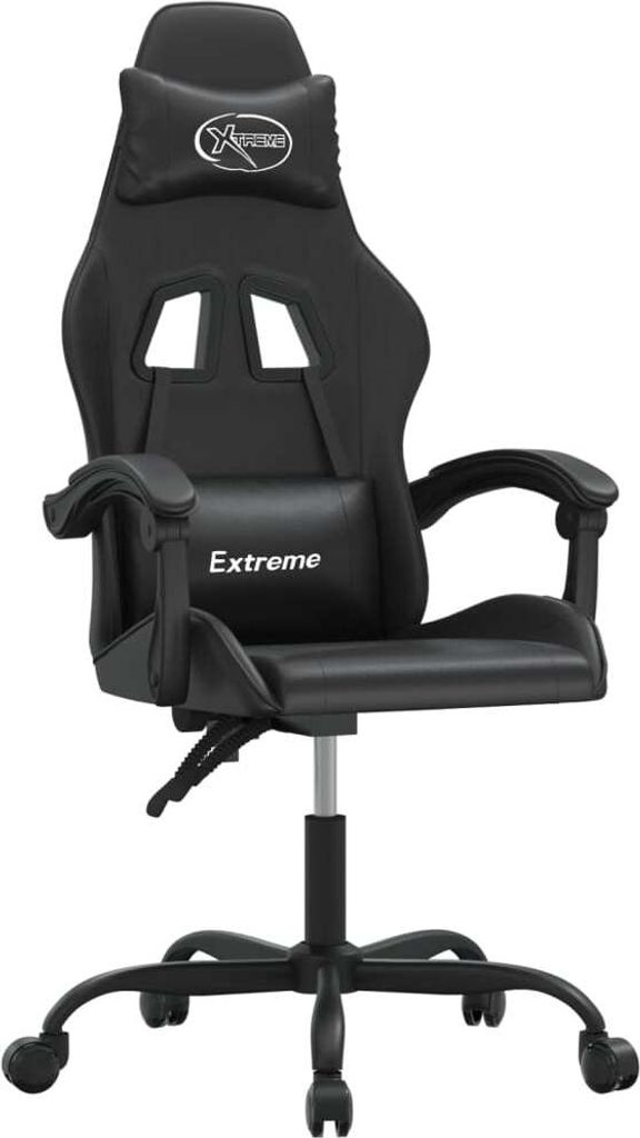 vidaXL Gaming-Stuhl Schwarz Kunstleder