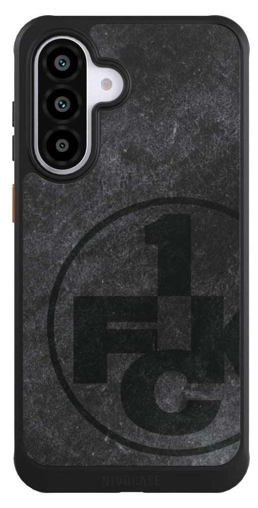 NIVOCASE Hülle für Samsung Galaxy A56 5G Handyhülle NIVOcore Case Schwarz 1. FC Kaiserslautern 1. FCK Beton