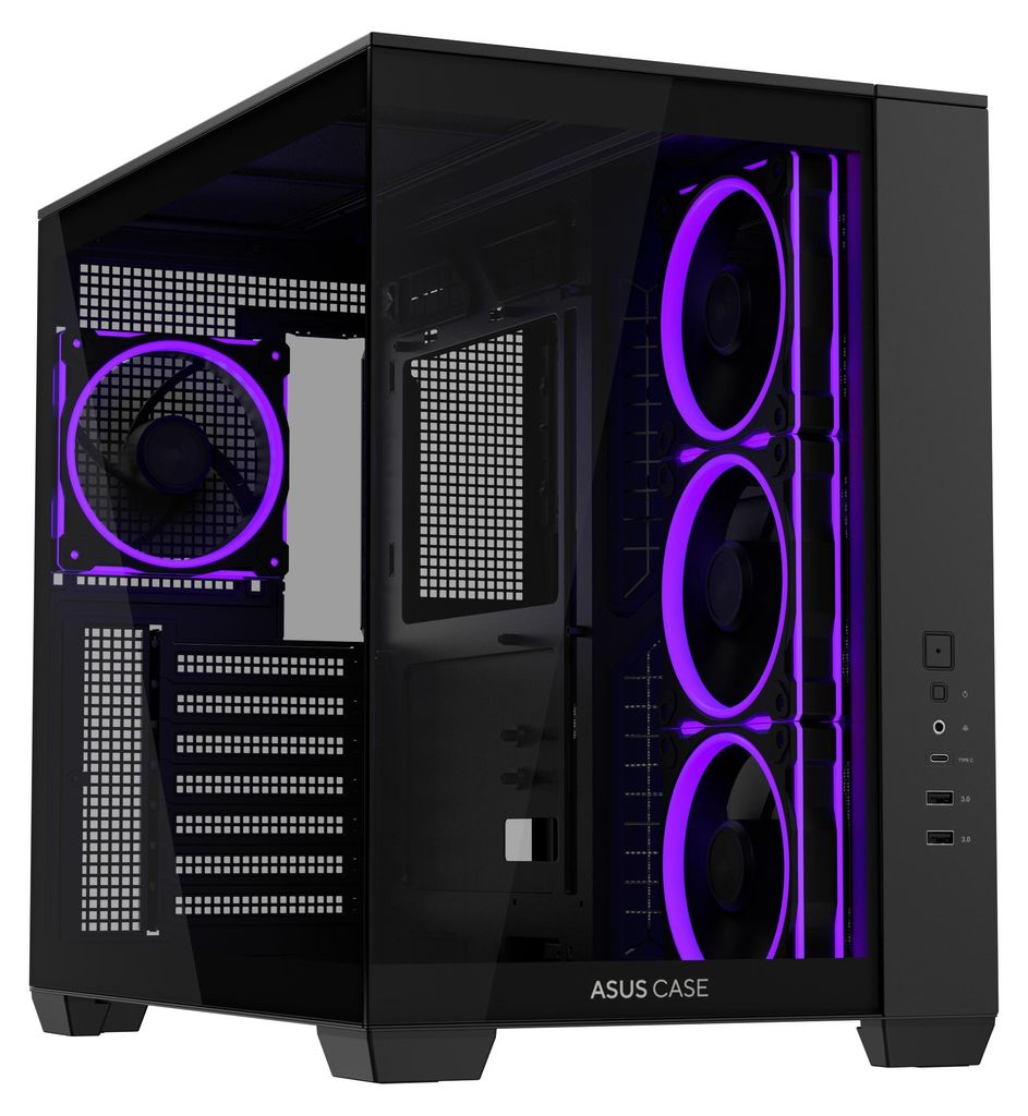 ASUS A32 PLUS, Midi Tower, PC, Schwarz, ATX, micro ATX, Produktbild 