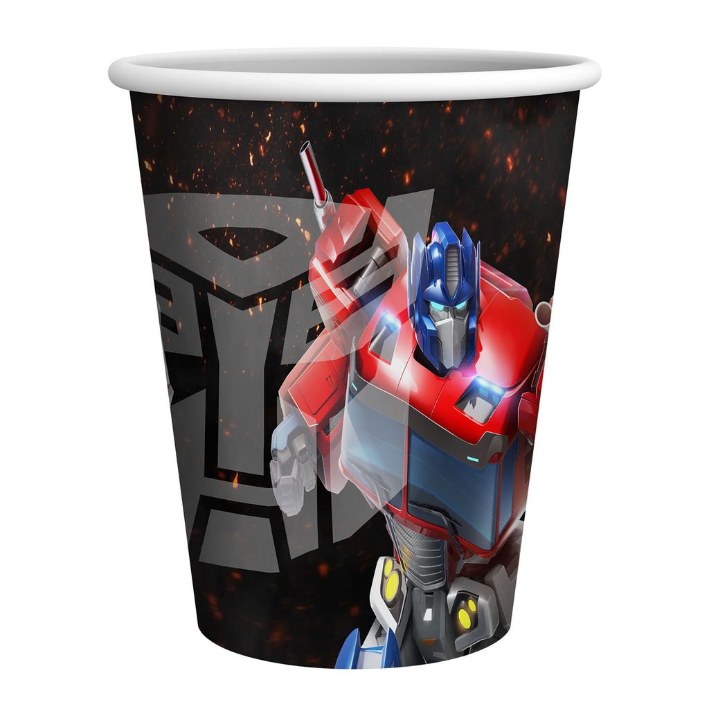 Becher Transformers 250 ml 8er-Pack Pappbecher Superhelden Produktbild 