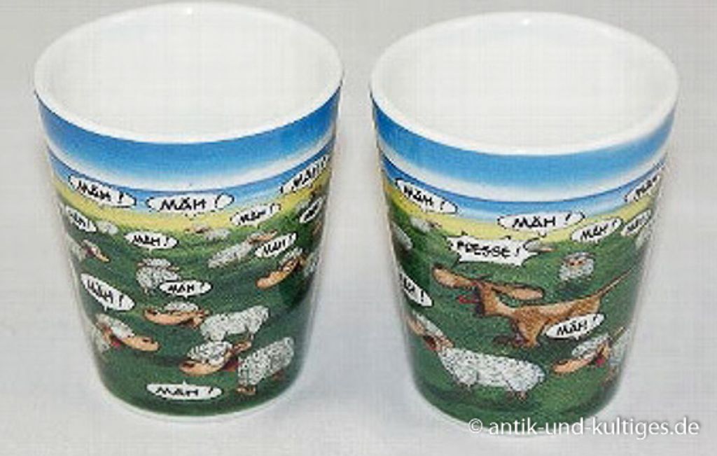 Lustiger Hösti Eierbecher Fresse Eierhalter Maritime Deko 2-er Set