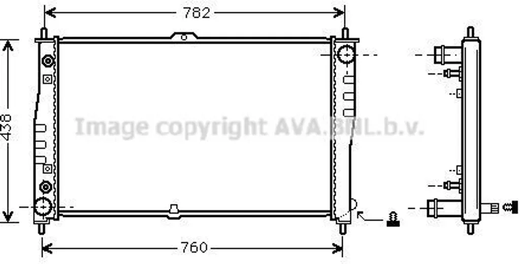 Radiateur moteur PRASCO KAA2019 pour Kia Carnival I II OE 0K52B15200