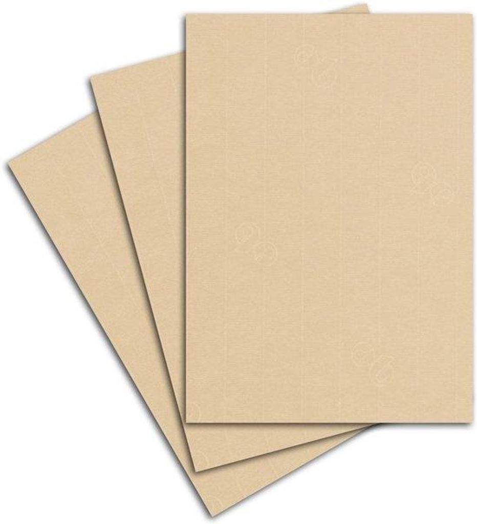Zertifikatspapier A4 - Elegante Designpapier - 50 Blätter - Crème-Braun