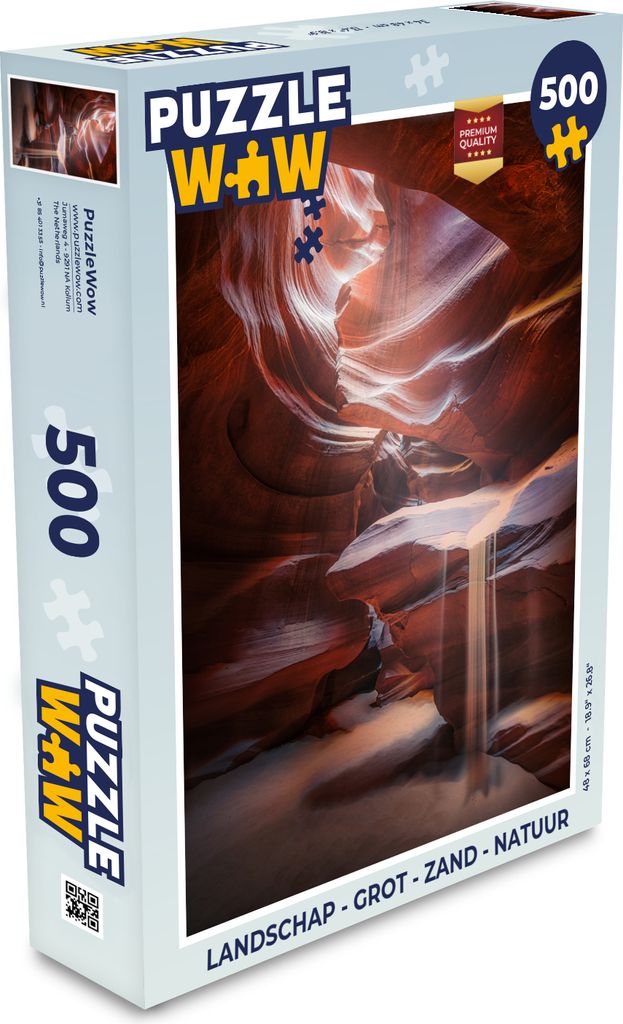 MuchoWow Puzzle 500 Teile Landschaft - Höhle - Sand - Natur - Denken - Spiel - Toy