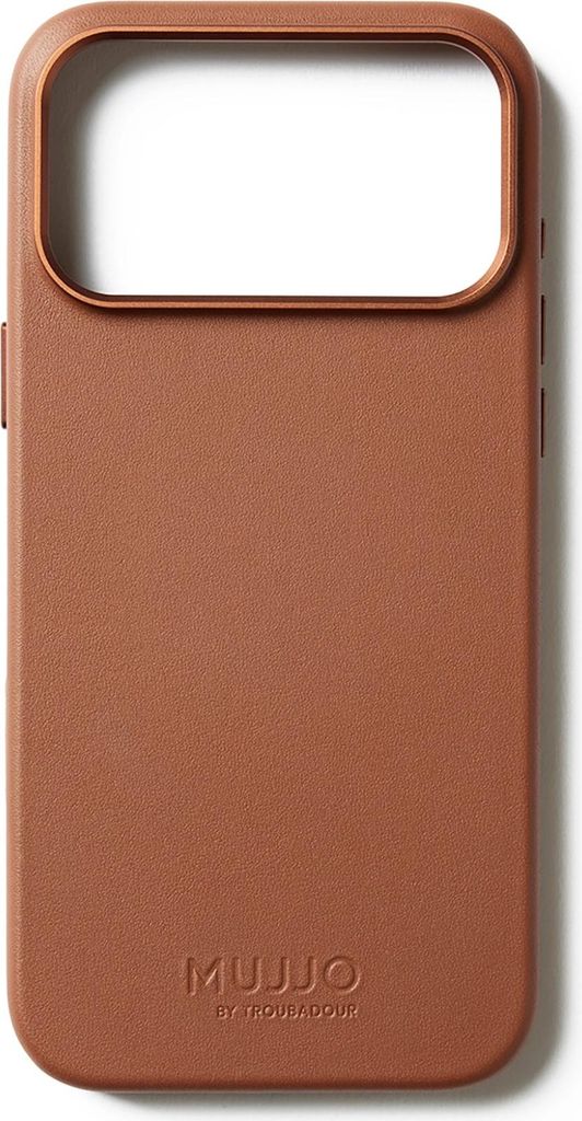 Mujjo Full cuir coque iPhone 17 Pro Max – Bordure en cuir Image du produit 
