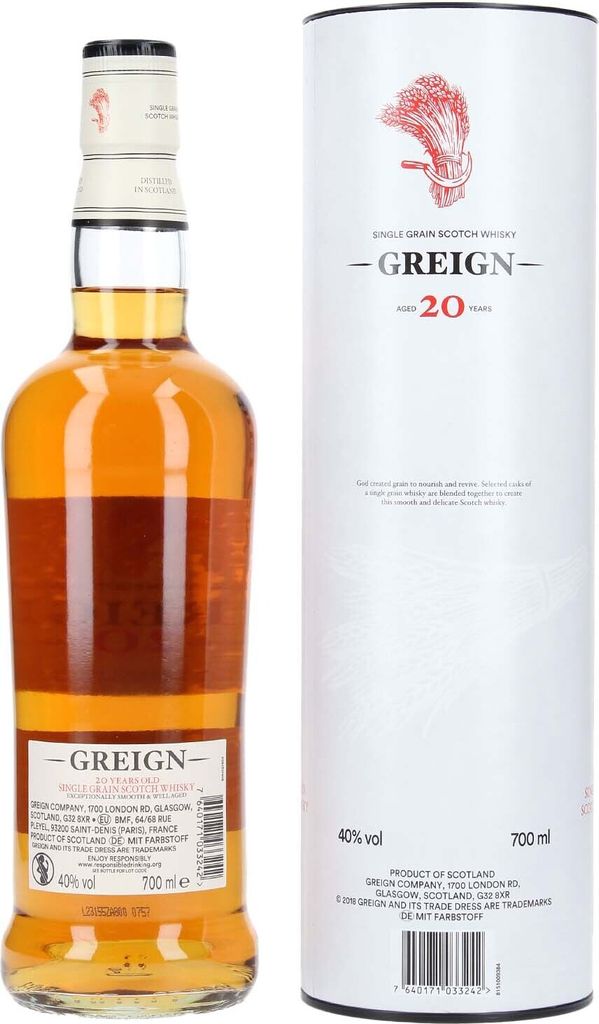 Greign 20 Jahre - Single Grain Scotch Whisky