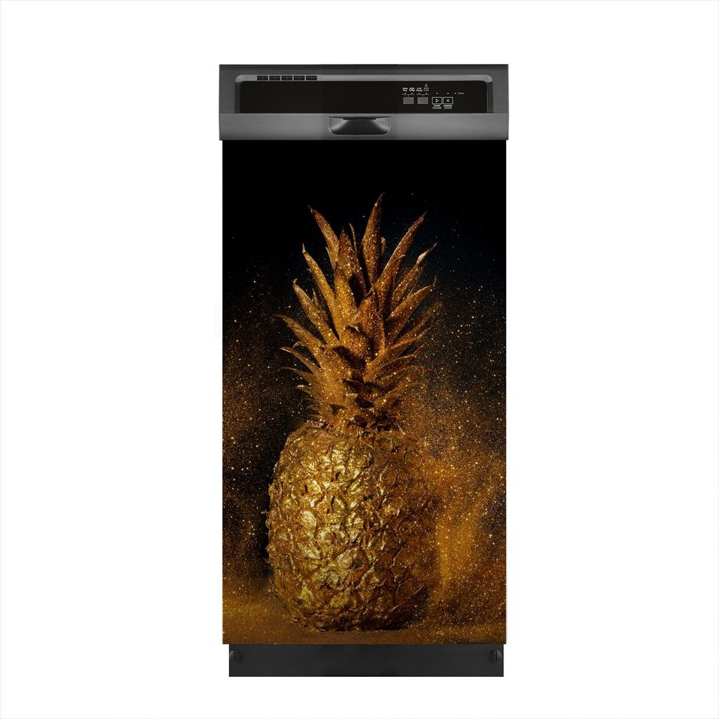 Aufkleber sticker 45x80 cm Dekorative folie Spülmaschine - Goldenes Gemüse Früchte